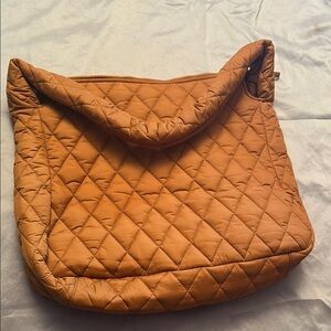 Vera Bradley Quilted Tan Shoulder Bag